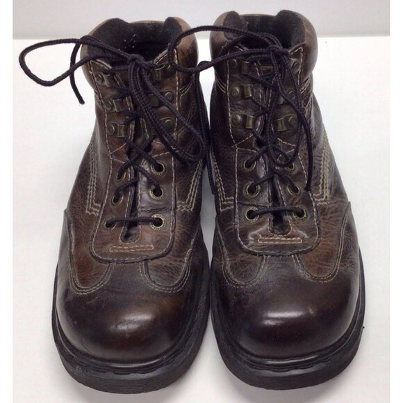 Dr. Martens Boots Y2K Brown Hiking Made in England Leather - Picture 2 of 14